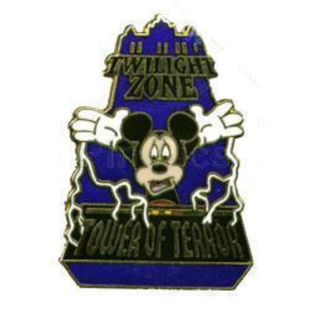 Vintage Disney Pin 846 Disney MGM Studios Hollywood Tower of Terror Mickey Mouse